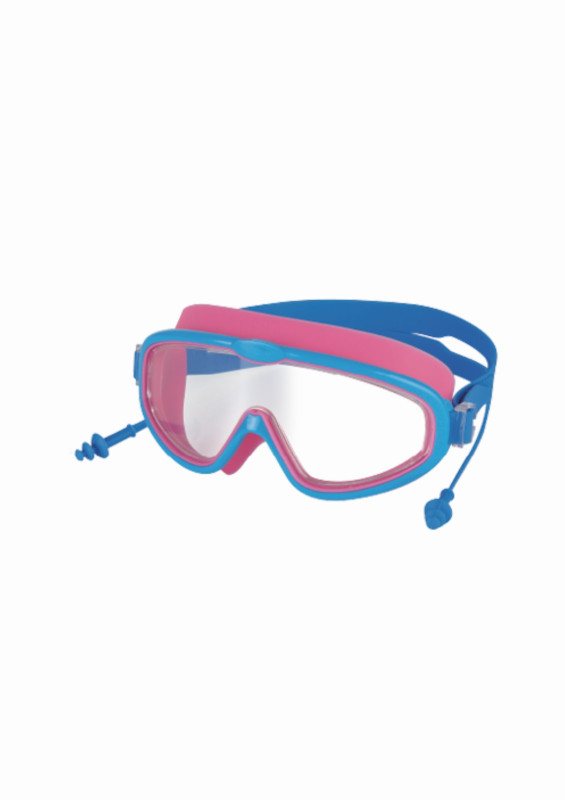 Pink Blue Wide eyed Goggles.